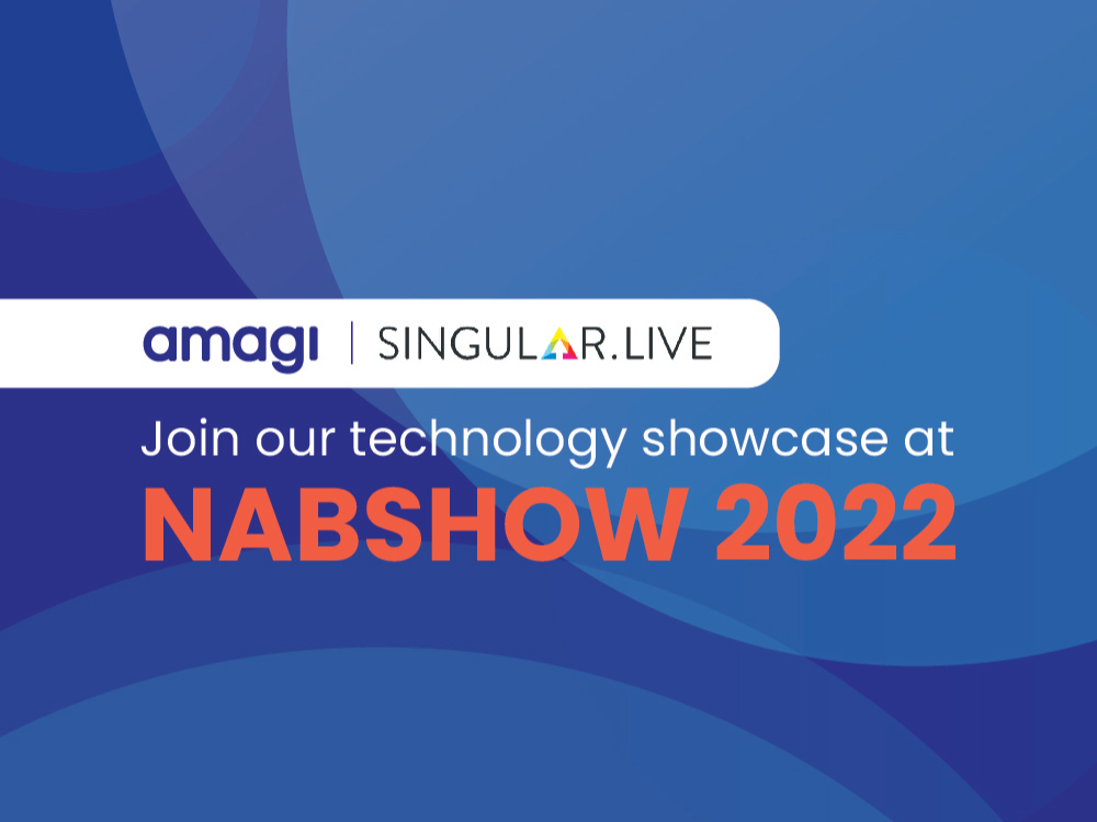 Amagi to showcase integration with Singular.live at the 2022 NAB Show