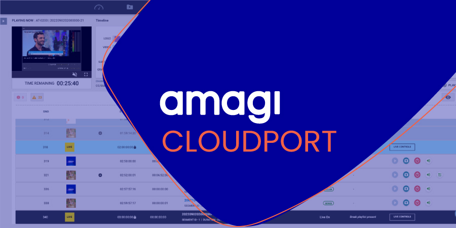 Workflow efficiencies take center stage in the new and refreshed Amagi CLOUDPORT